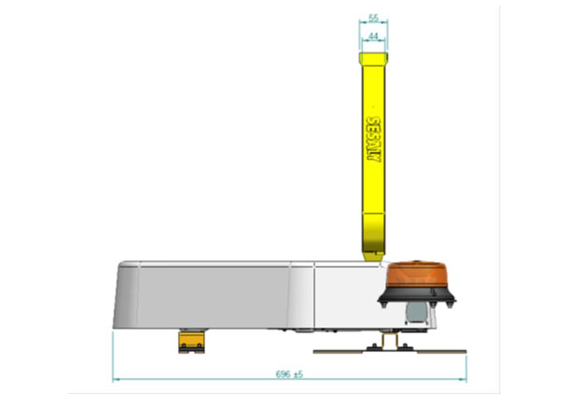 COMBI 500 ELEC Class 2 with flashing beacons to stick on